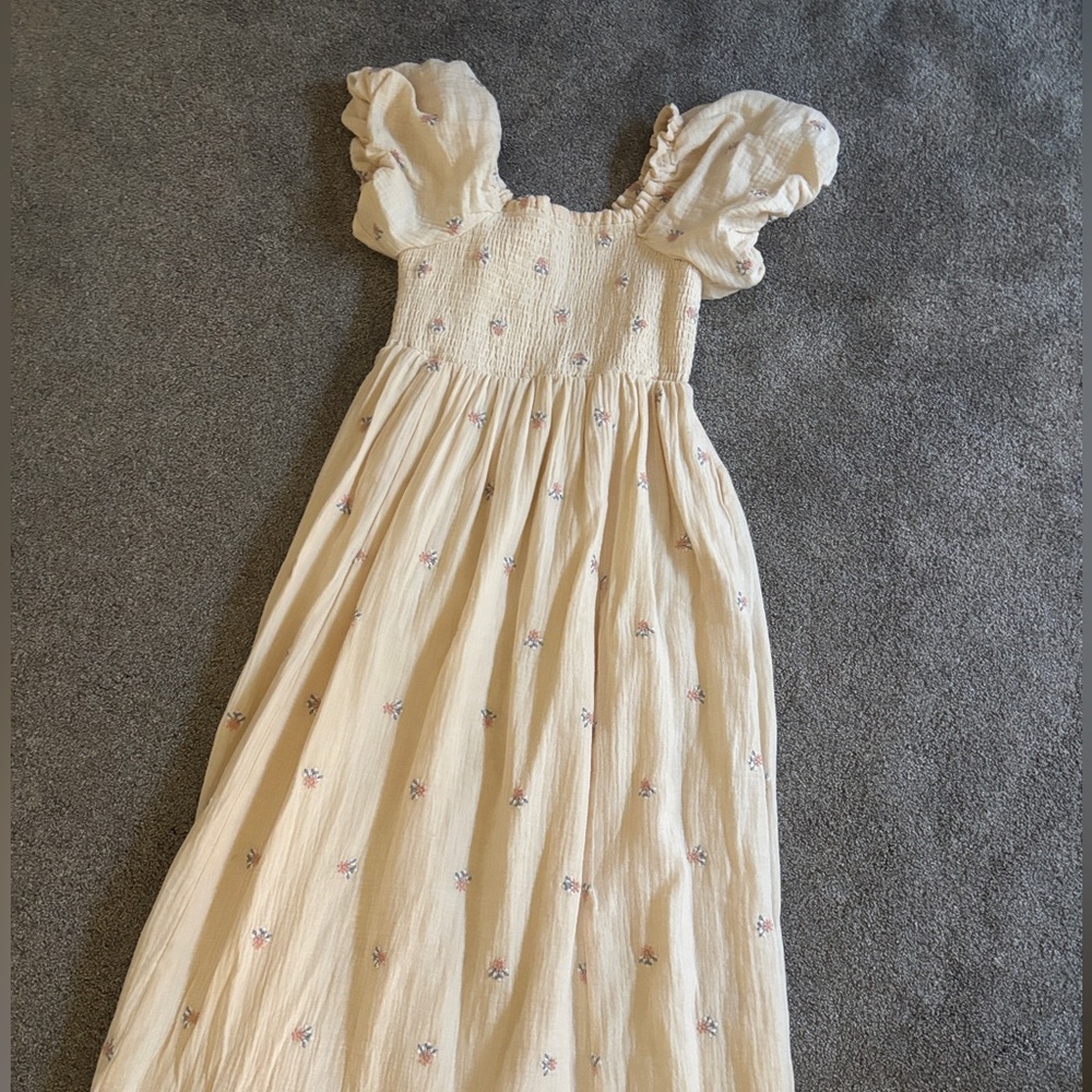 Ivy City Co Cream Smocked Blouse
